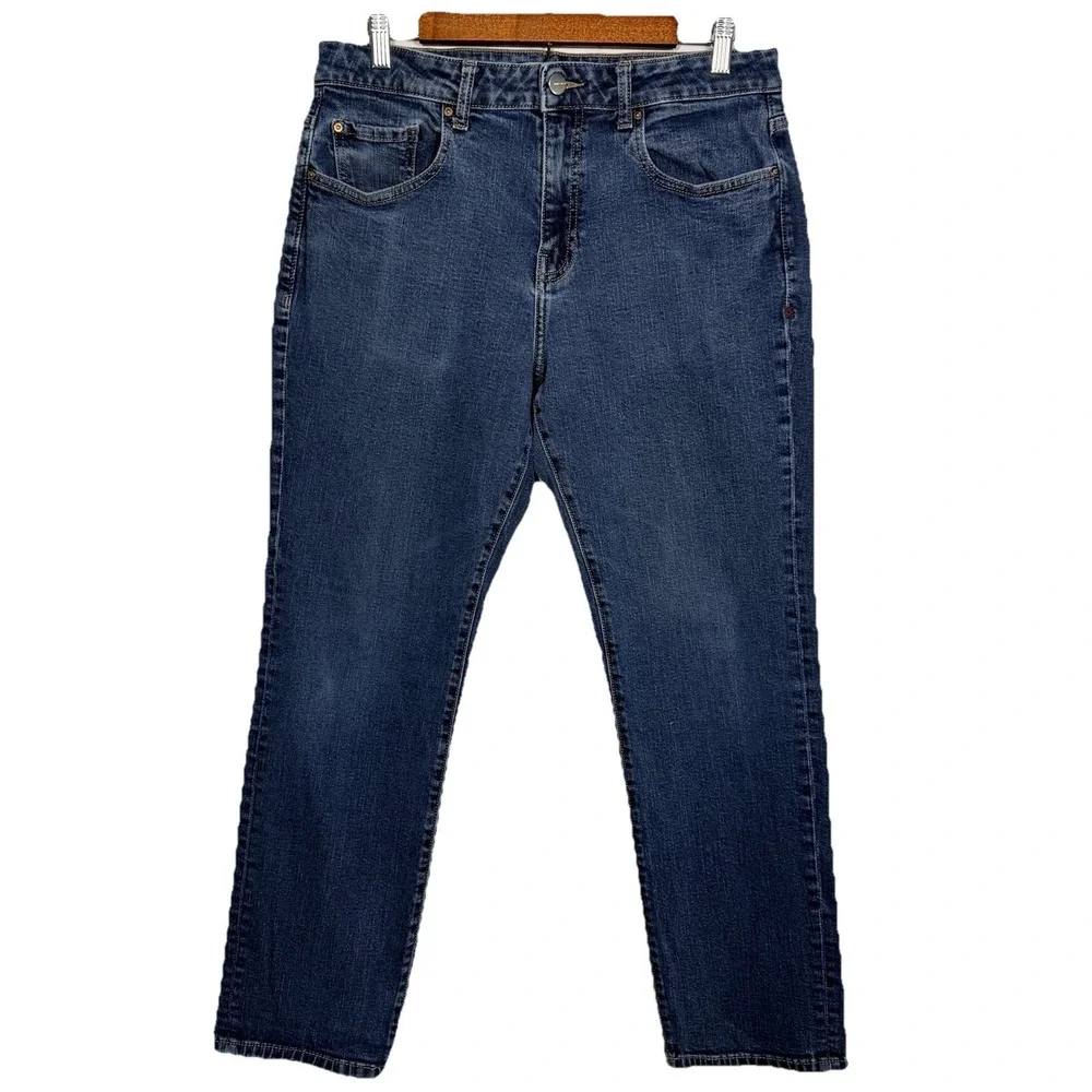 Warp + Weft ORD Chicago Straight‎ Jeans Mens 33x30 Undertow Stretch Denim Blue